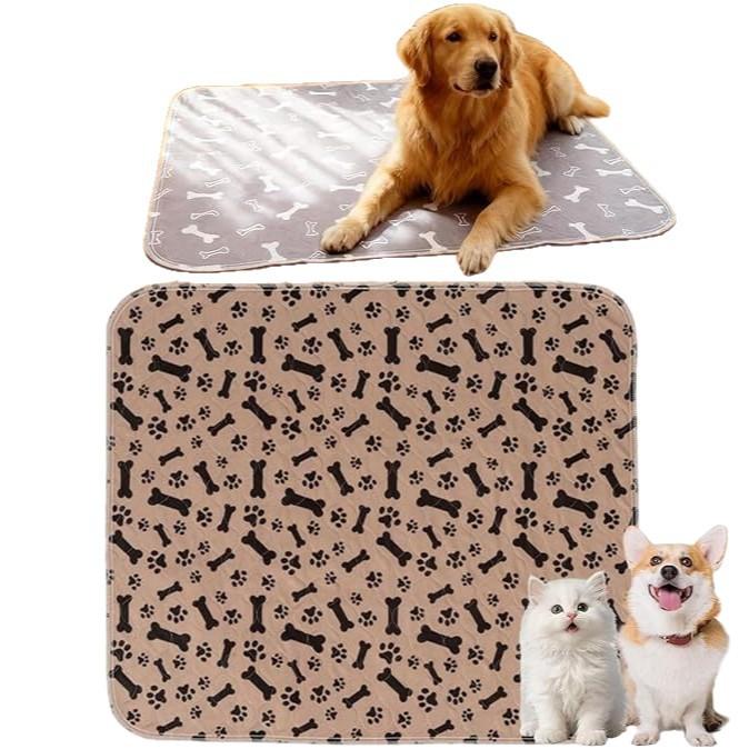 Washable Pet Pee Pad, Thick Reusable Absorbent Non-Slip Dog & Cat Training Mat, Waterproof Pet Urine Pad