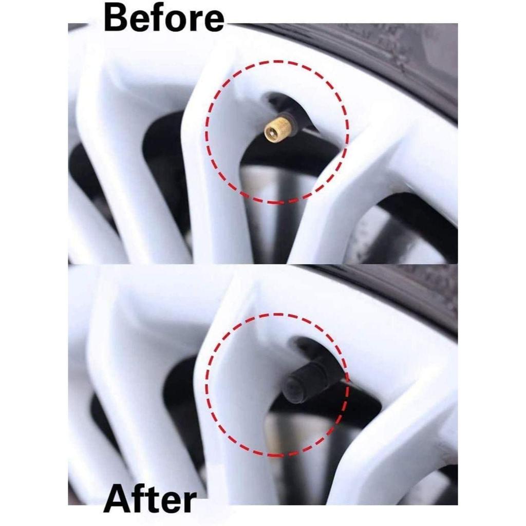 New (100 Pcs Car Wheel Universal Tire Stem Covers for Cars, Bike and Bicycle, Trucks, Motorcycles Heavy-Duty Valve Cap (Black, Pack of 100)