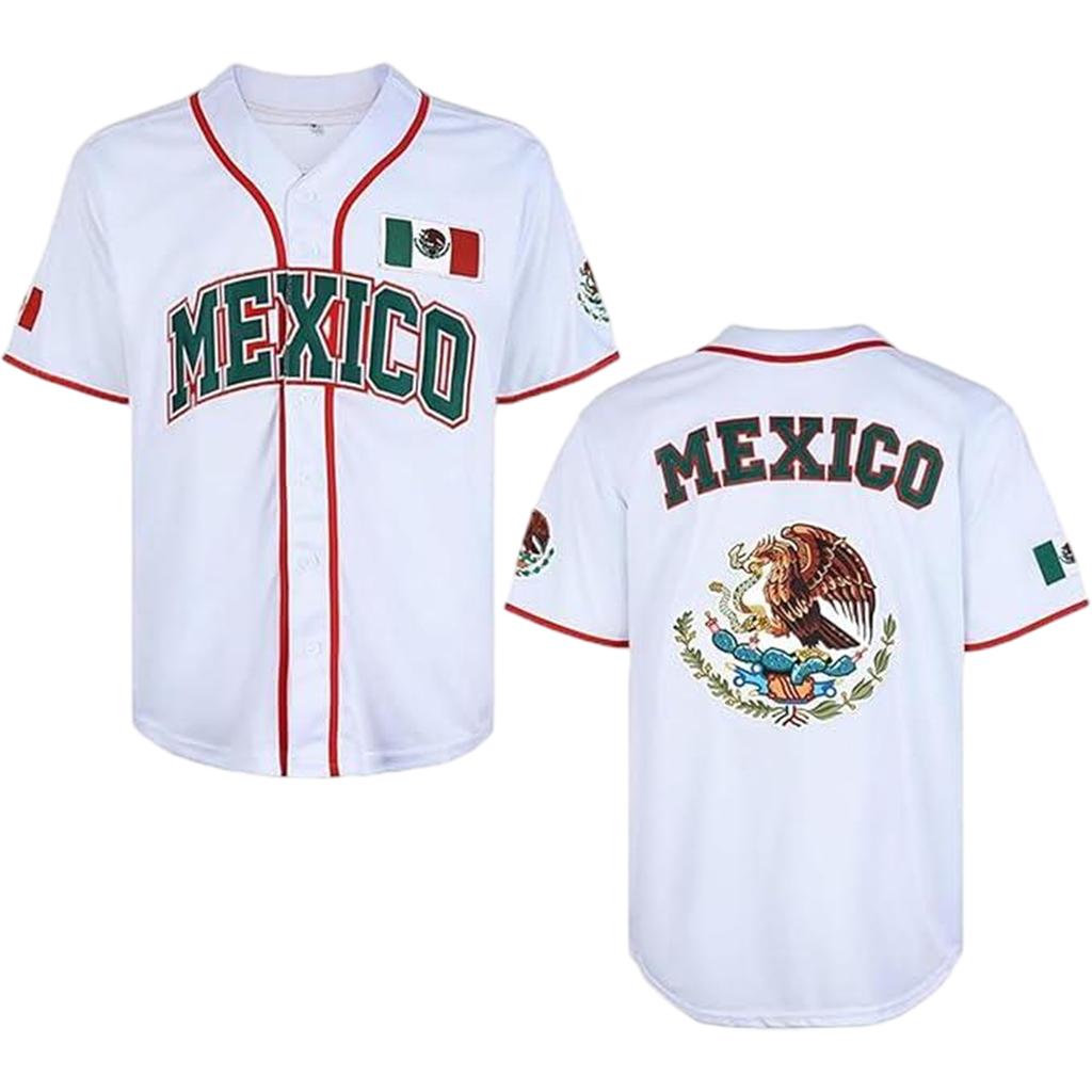 MEXICO Men's Casual Letter Print Short Sleeve T-Shirt for Everyday Wear