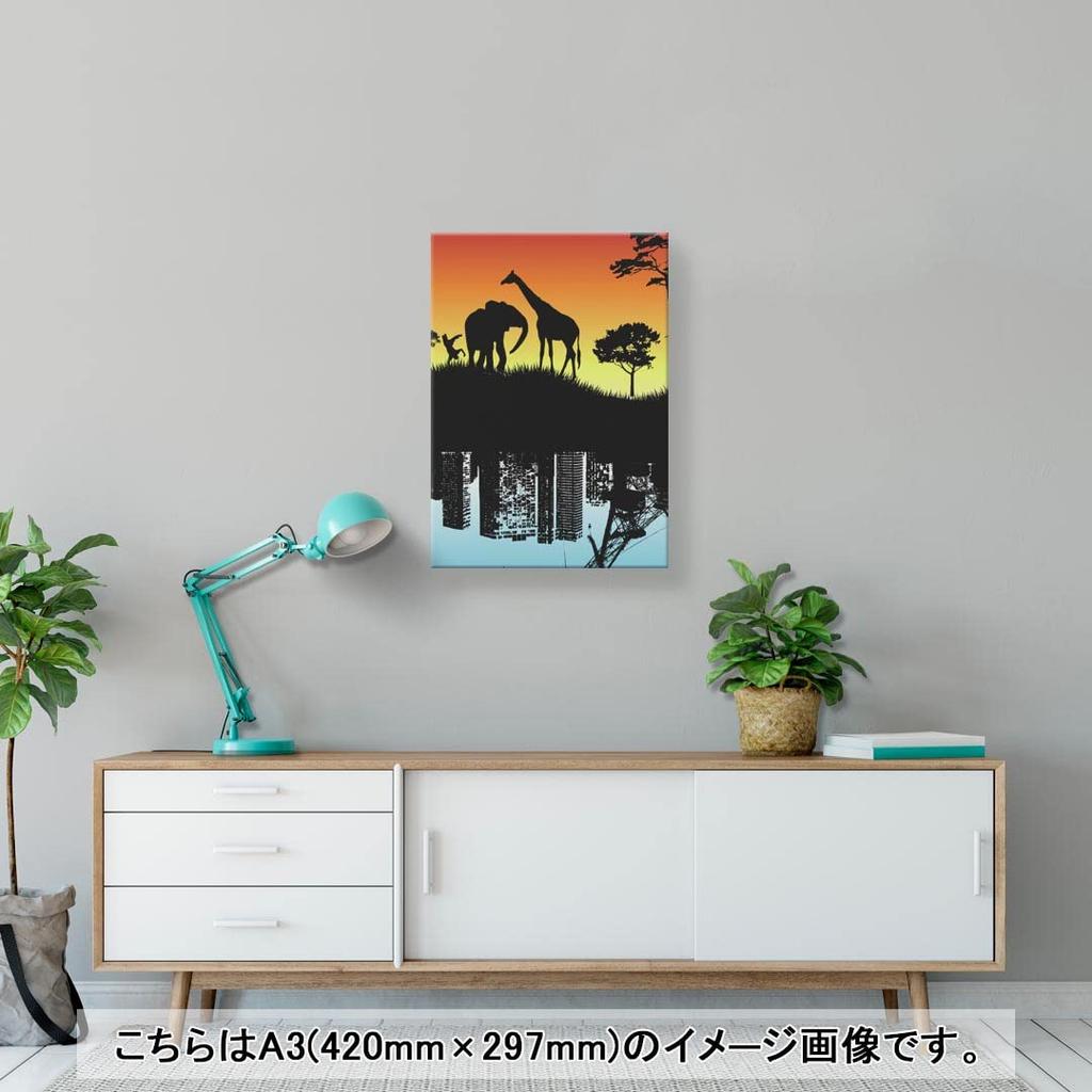 Art 420mm x Wall Wooden Stylish Interior Animal Scenery Panel, Painting, Decoration, igsticker, 297mm, A3, Photo, Hanging, Frame, Decor, 002942,