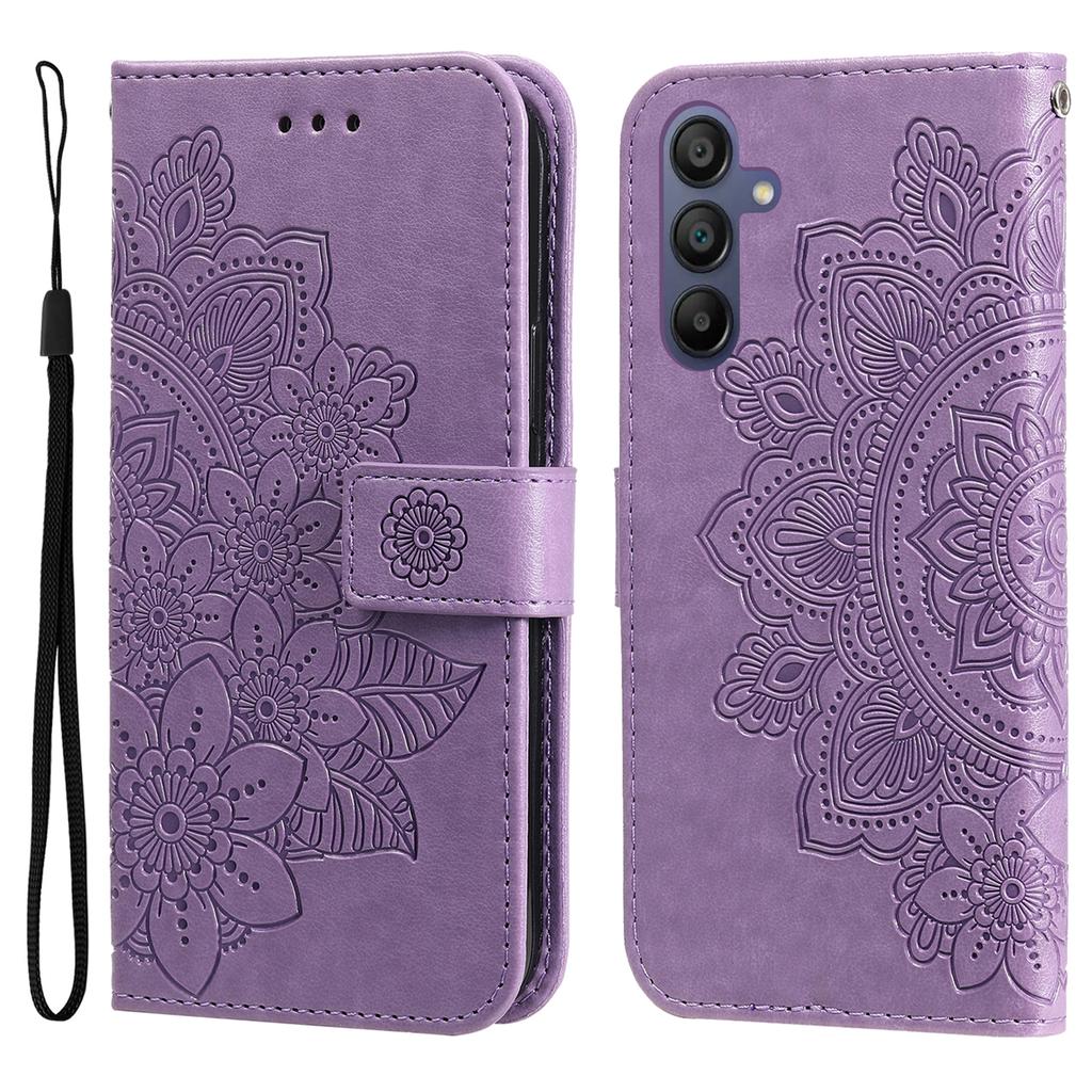 For Samsung Galaxy A17/A26 5G/A16 5G/A16 4G Case Floral Pattern PU Leather Wallet Stand Phone Cover