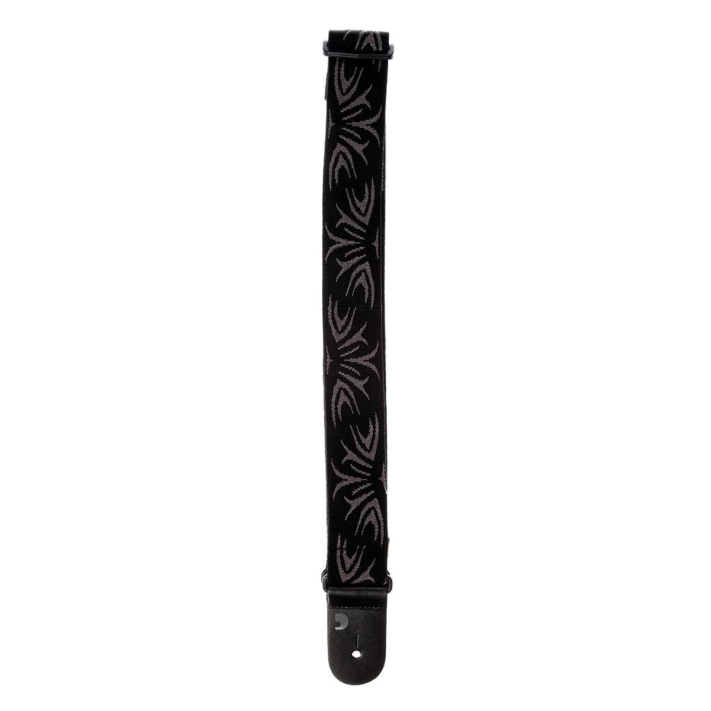 Guitar Strap Woven Strap 50F078 Black Gray Tattoo D'Addario & []