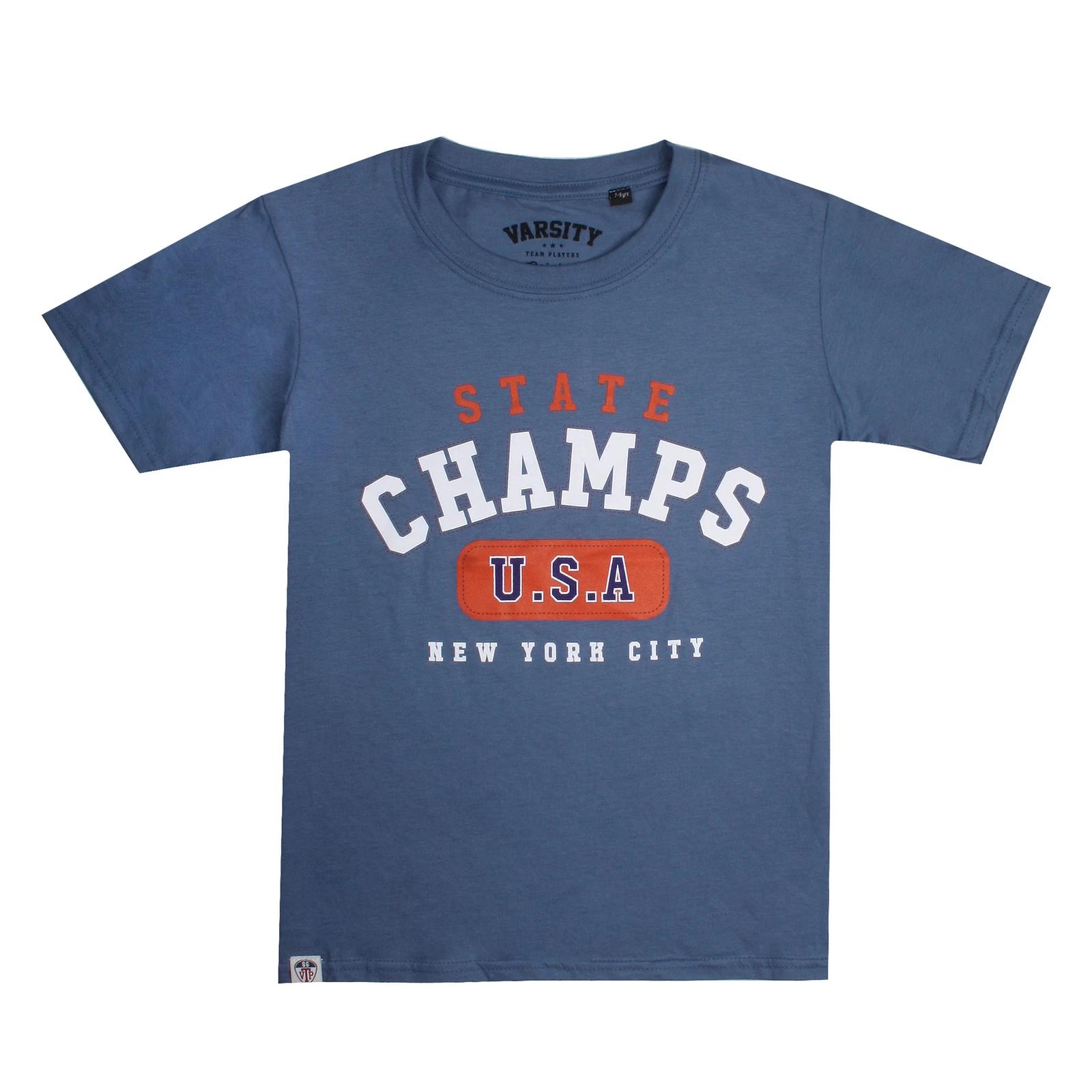 Varsity State Champ NYC Boys Indigo T-shirt S