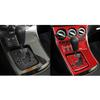 Red Carbon Fiber Whole Interior Stickers For Mazda 3 Axela 2010-2013 Car Accessories Dash Trim Gear Shift Console Cover Molding SW8