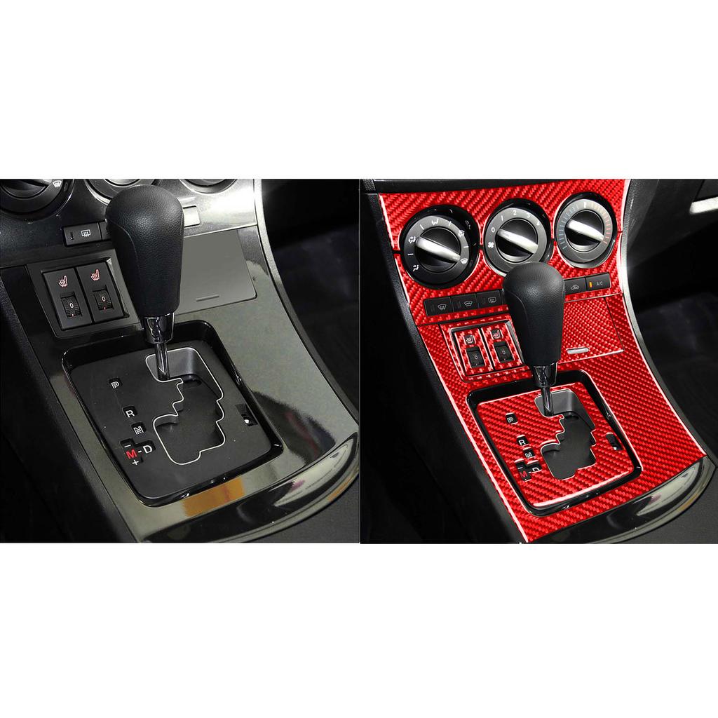 Red Carbon Fiber Whole Interior Stickers For Mazda 3 Axela 2010-2013 Car Accessories Dash Trim Gear Shift Console Cover Molding SW8