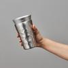 Doshisha Cold Double Vacuum Single Aluminum "Hyokyoku" Tumbler, Insulation, Wall, Wall, 540ml, Silver, ON℃ZONE
