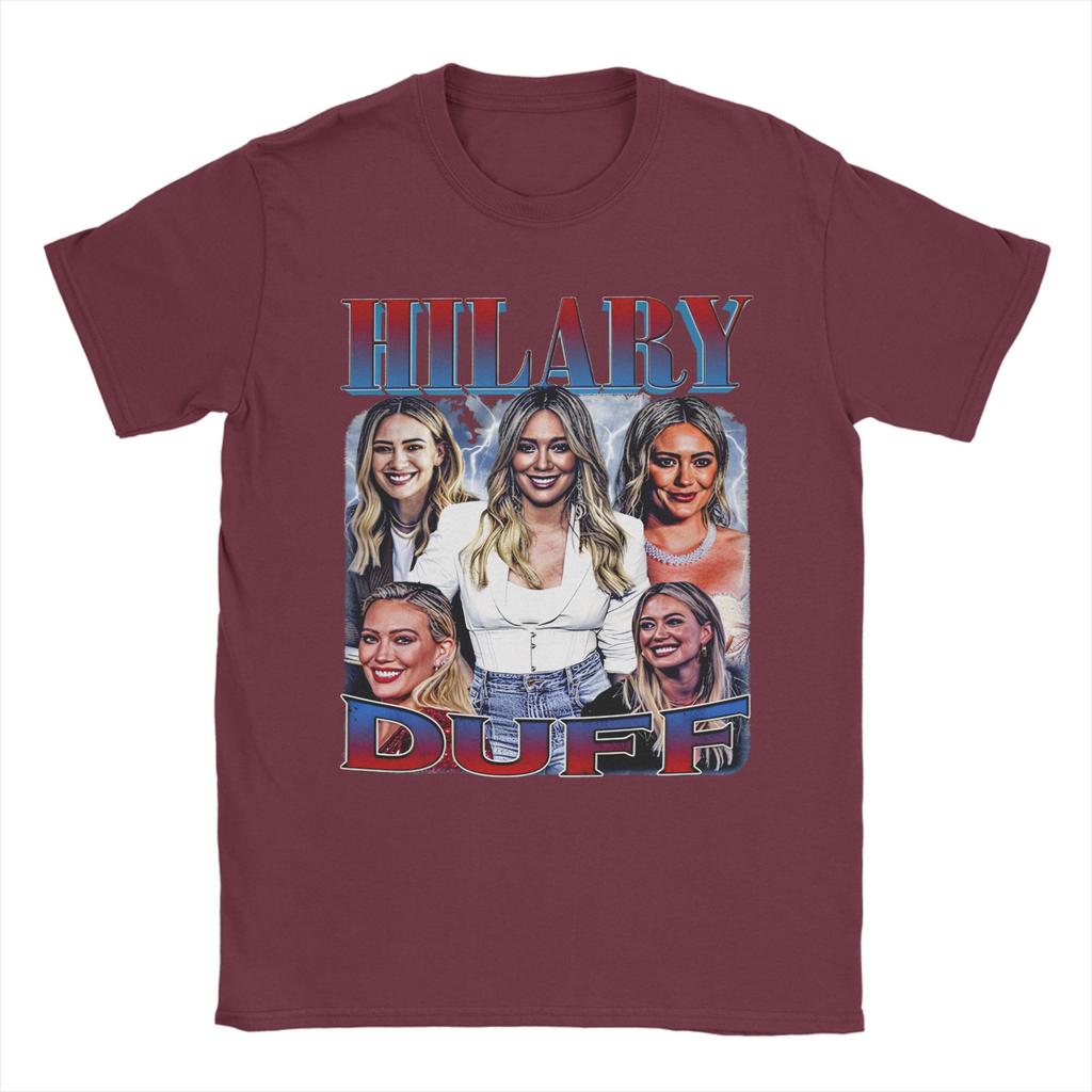 Men Women Hilary Duff T Shirt Cotton Printed Tee Shirts Clothing Outfits