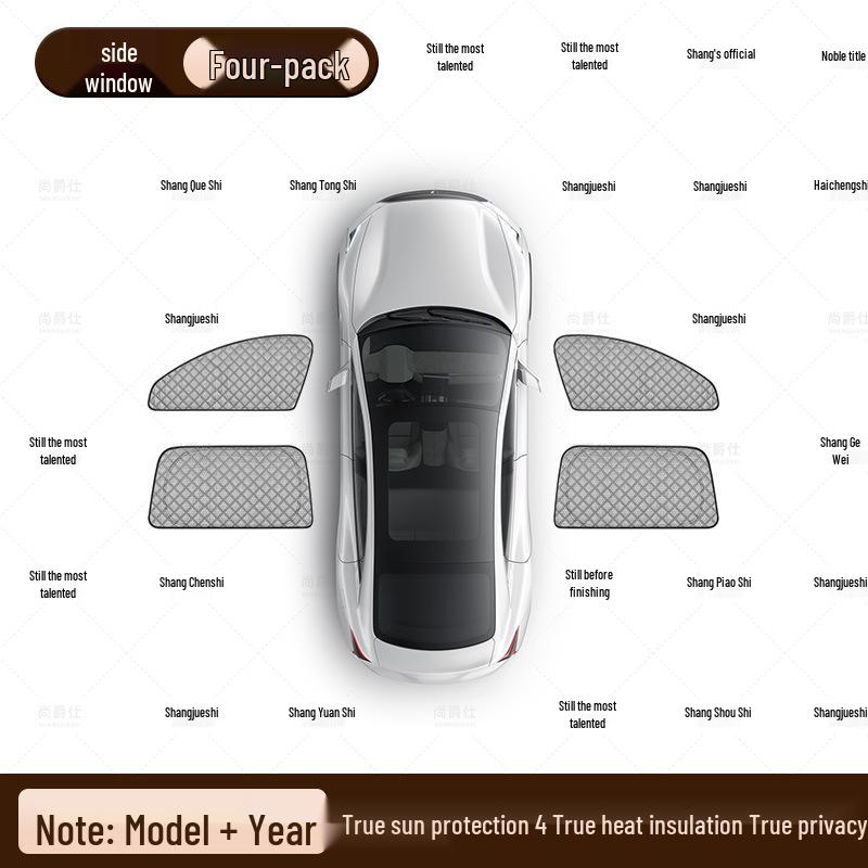 Graphene Cooling Sunshade for Li Auto L6/L7/L8/L9/i6/i8/MEGA/ONE