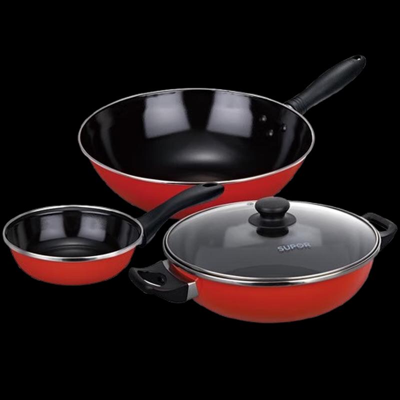 

SUPOR Enamel Non-stick 3-Piece Cookware Set