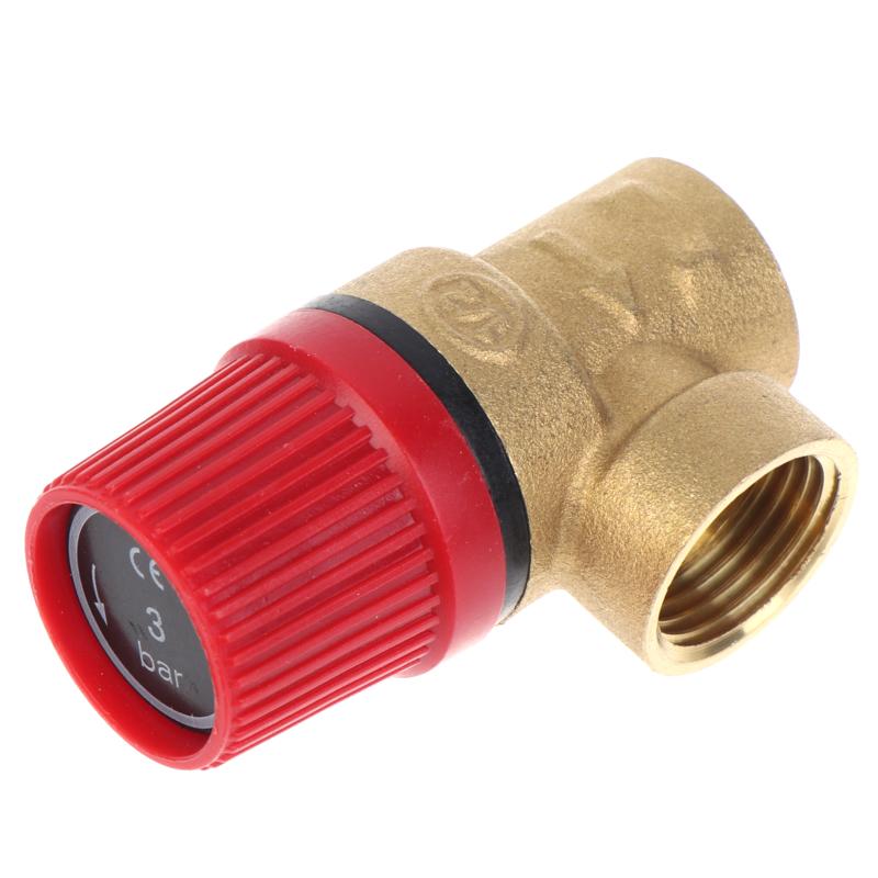 Brass Safety Pressure Relief Valve Explosion Proof Thickened Brass Body for Home Gas Water Heater Plumbing System