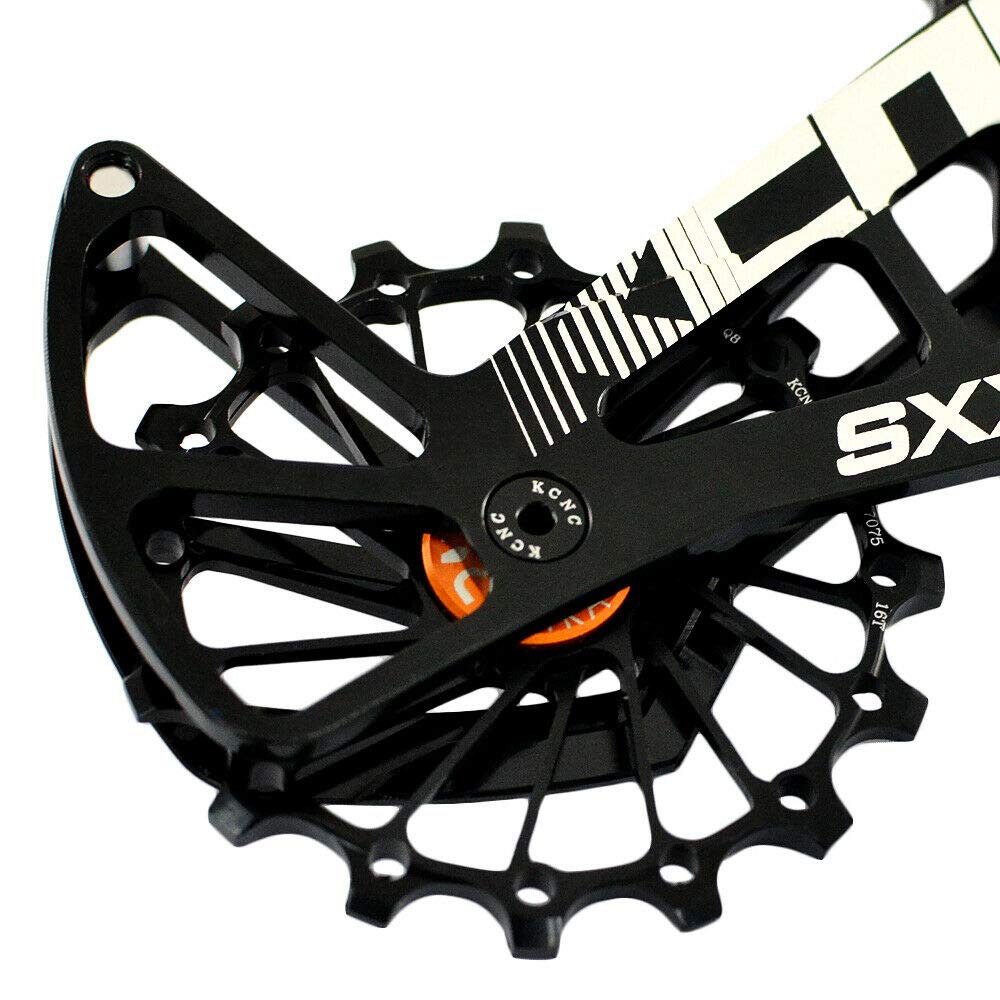 KCNC SXX1 MTB Bicycle Oversized Pulley Wheel Cage OSPW For SRAM SK2102 Eagle, Black, KOT39-003,