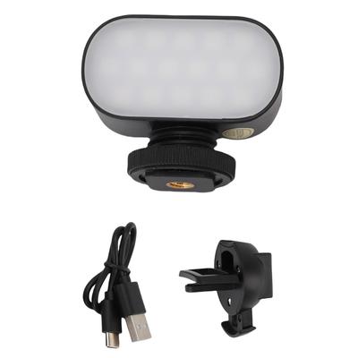 Lumière LED pour Selfie Portable RGB Rechargeable à Clip Lumière d'Appoint avec Luminosité Réglable pour