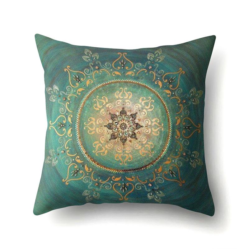 Nordic Bohemian Ethnic Style Polyester Pillow Case Car Decoration Home Printed Bedside Pillow Case
