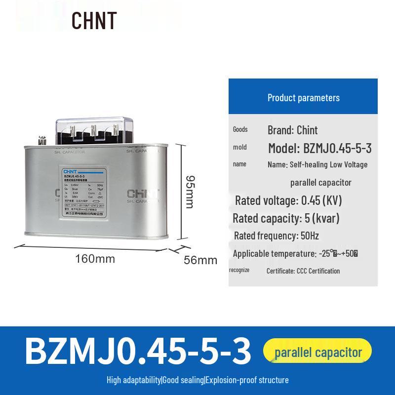 Chint Self-Healing Low Voltage Reactive Power Capacitor Cabinet BSMJ BZMJ 0.45 450V