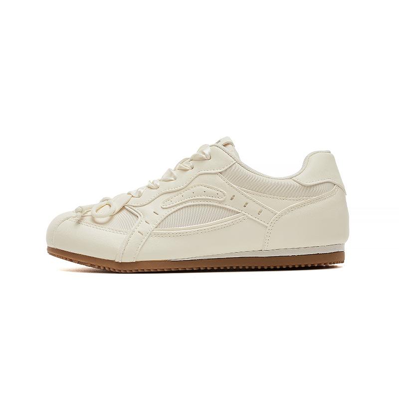 Augustus Dengde Training Shoes Women's 2025 New Summer Ballet Forrest Gump Sports Board Shoes Casual Flat White Shoes