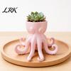Octopus Shaped Flowerpot 3D Printed Vase, Flowerpot, Creative Planter Pot, Garden Decoration Funny Animal Statue for Indoor Outdoor Plants Decorations