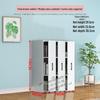 Compact Sliding Dustproof Bookshelf with Wheels and Hidden Gap Storage