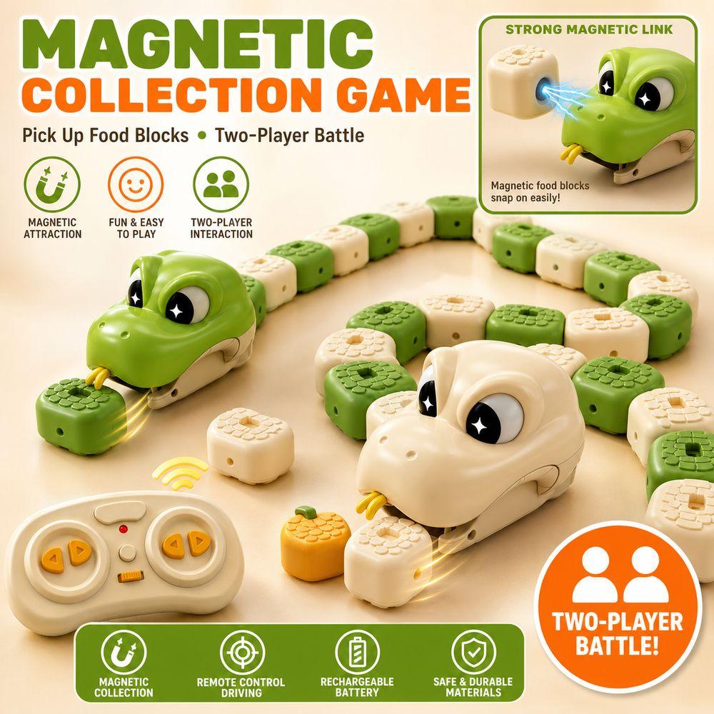 Cartoon Animal Remote Control Snake Magnetic Collection Interactive Animal Toy Two Player Games