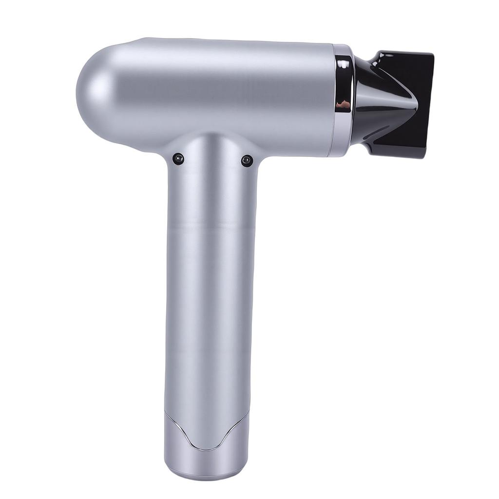 Cordless Hair Dryer 15600mah USB Rechargeable Adjustable Blow Dryer Low Noise for College Dormitory 200W Gray