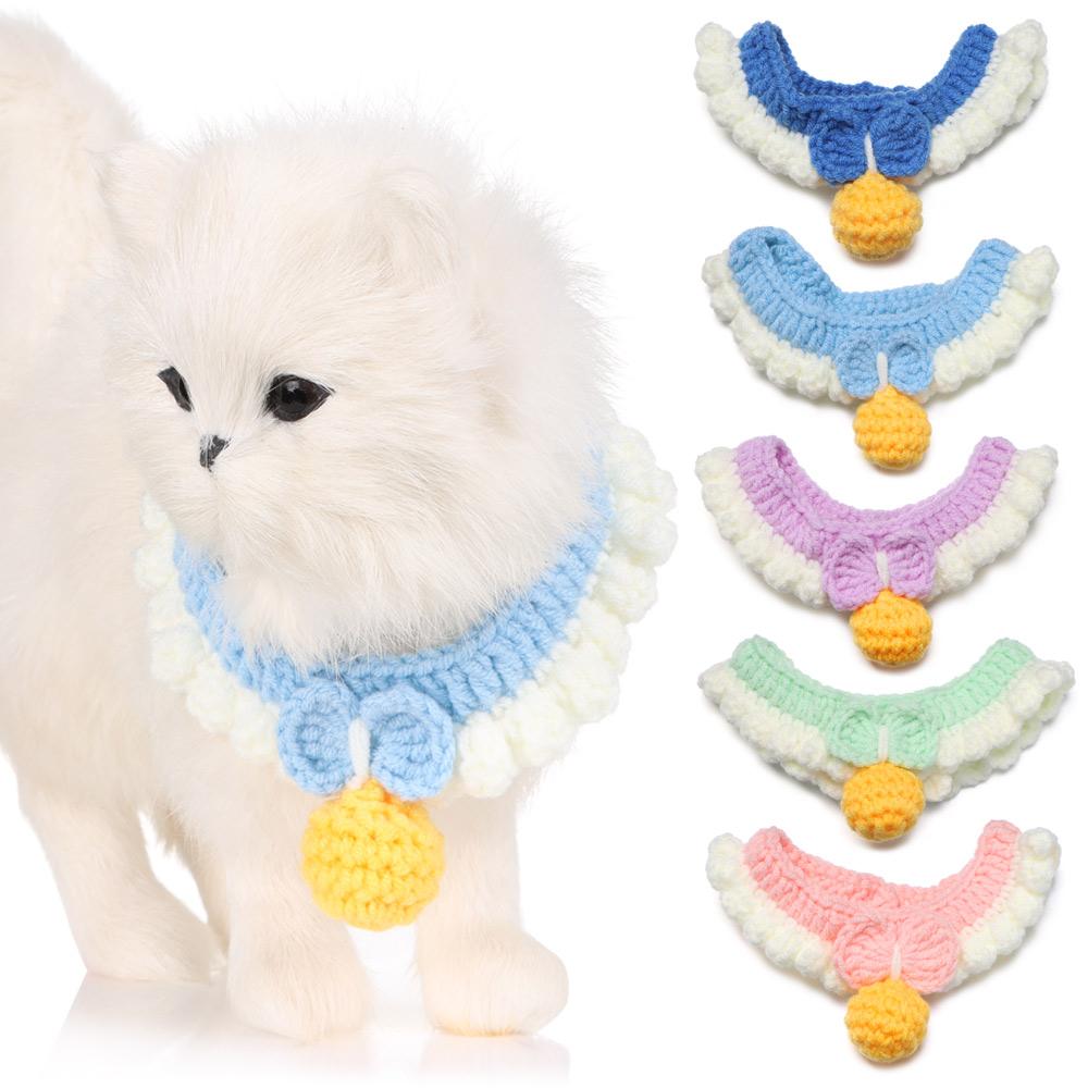 

Bowknot Pet Necklace Dog Bib Pet Cat Accessories Collar