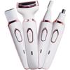 Electric Razor for Women,Hair Trimmer for Face Nose Eyebrow Beard Mustache Arm Leg Armpit Bikini,Painless Rechargeable Portable 4 in 1 Womens Body