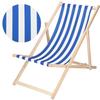 Springos® Klappliege aus Holz – ideal für Garten, Strand oder Balkon