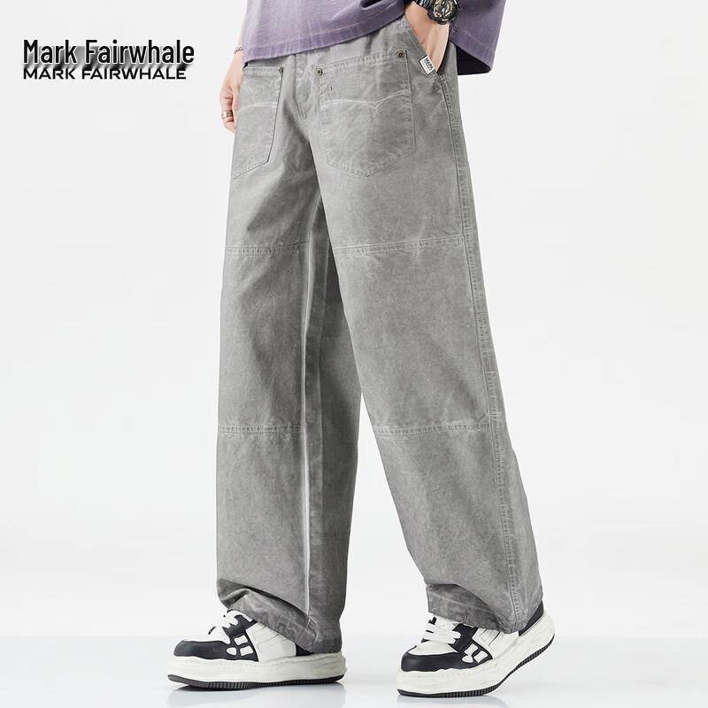 Mark Fairwhale Men's 2025 A/W Pure Cotton Loose Casual Straight-Leg Pants