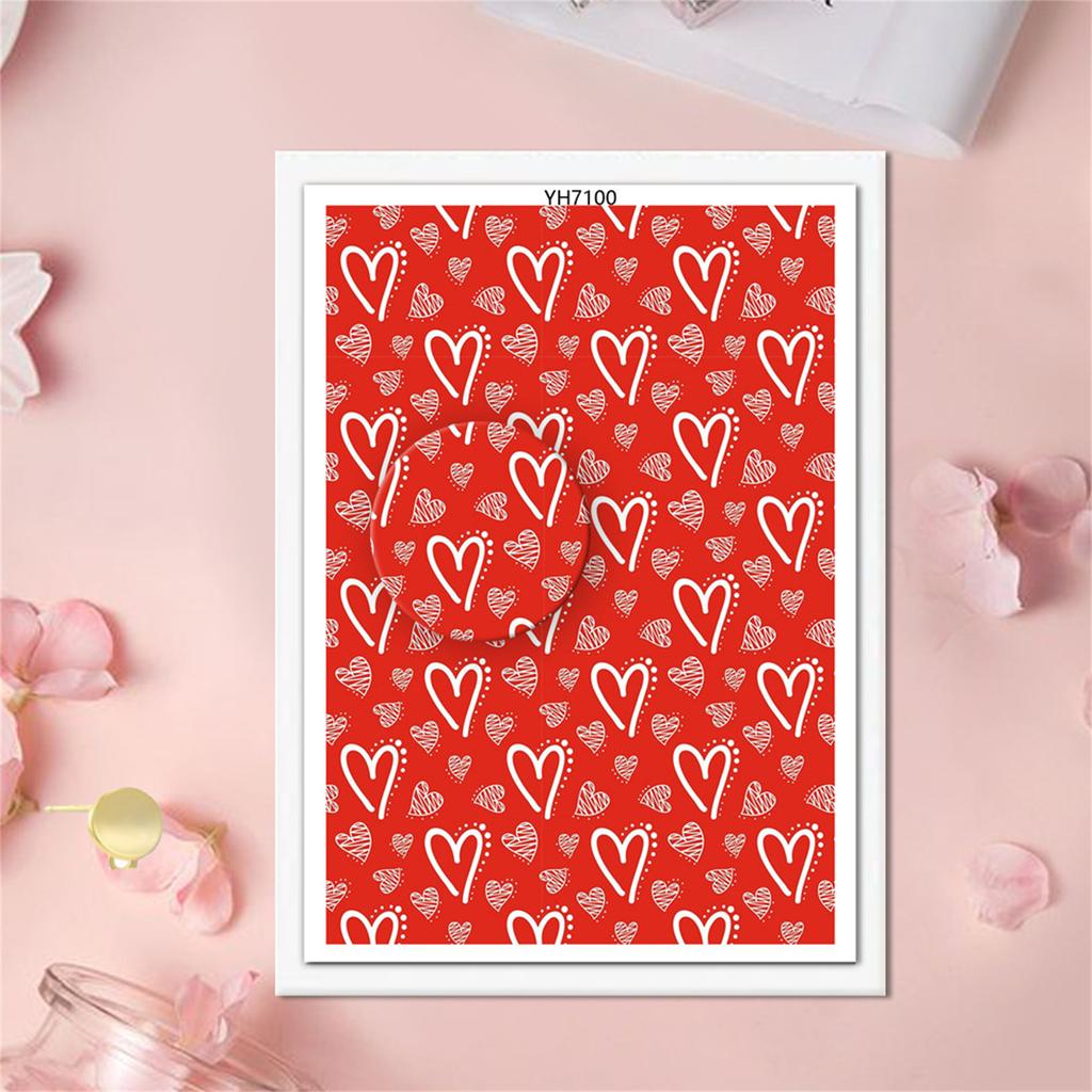 4Pcs Clay Transfer Paper Pottery Underglaze Heart Paper Water Soluble Transfer Sheets for Clay Earring Jewelry Making