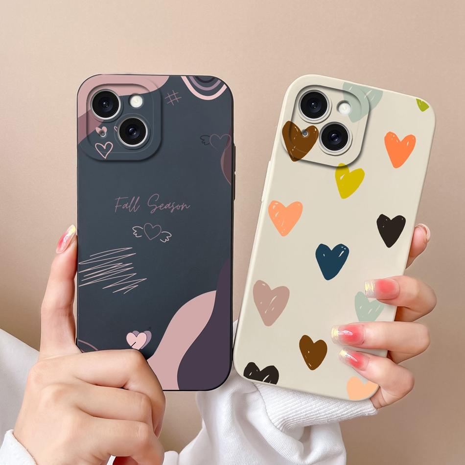For Apple iPhone 15 Pro Max Plus Phone Case Fashion Bumper Soft Liquid Silicone Camera Protection Cover For iPhone15 ProMax Capa