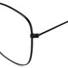 Protection Metal Frame Eyewear Anti Blue Light Glasses Oversized Eyeglasses Vintage Square Glasses