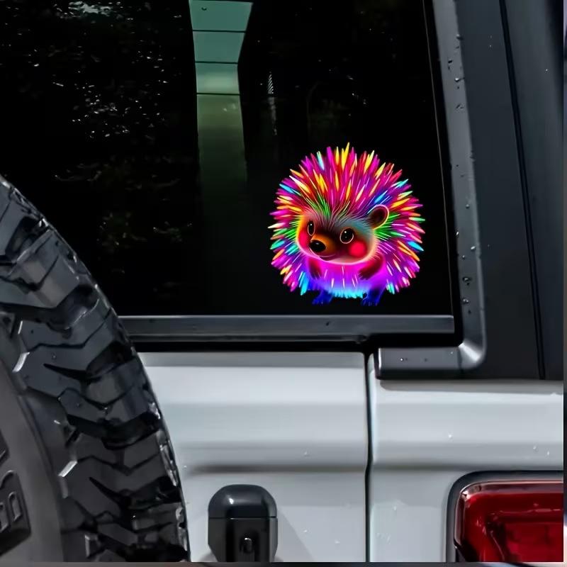 1pcs 14cm Colorful Hedgehog Car Sticker Waterproof Vinyl Decal Fun Decor