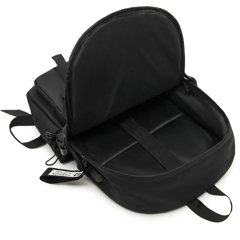 Waterproof Nylon Backpack Men Women Fashion Casual School Travel Bag with Multiple Pockets and Adjustable Straps