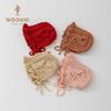 Korean-Style Hand-Knitted Wool Hat for Newborns – Warm, Windproof, and Ear-Protective for Boys and Girls.