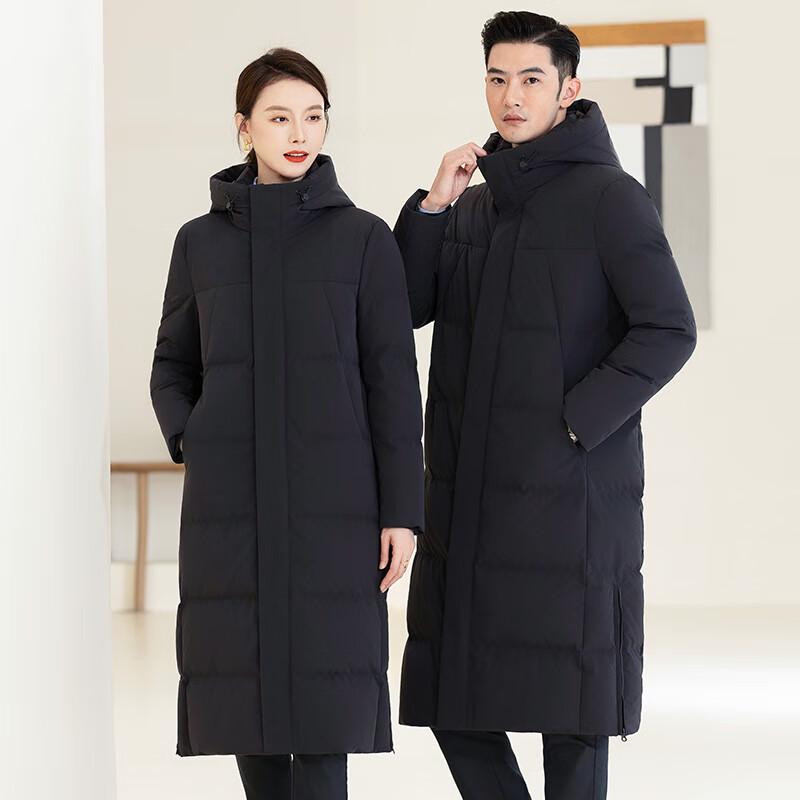 TLUOMAN Premium Professional Unisex Long Hooded Down Jacket