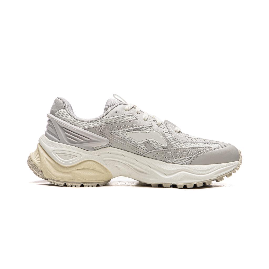 Li Ning QIXING 2.0 Cushioning Abrasion Resistant Breathable Low top Casual Shoes Women's White Gray AGCW092-4