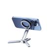 Space Saving Aluminum Phone Holder Support Rack With Magnetic Folding Feature For Various Setting Easy Transport and Use