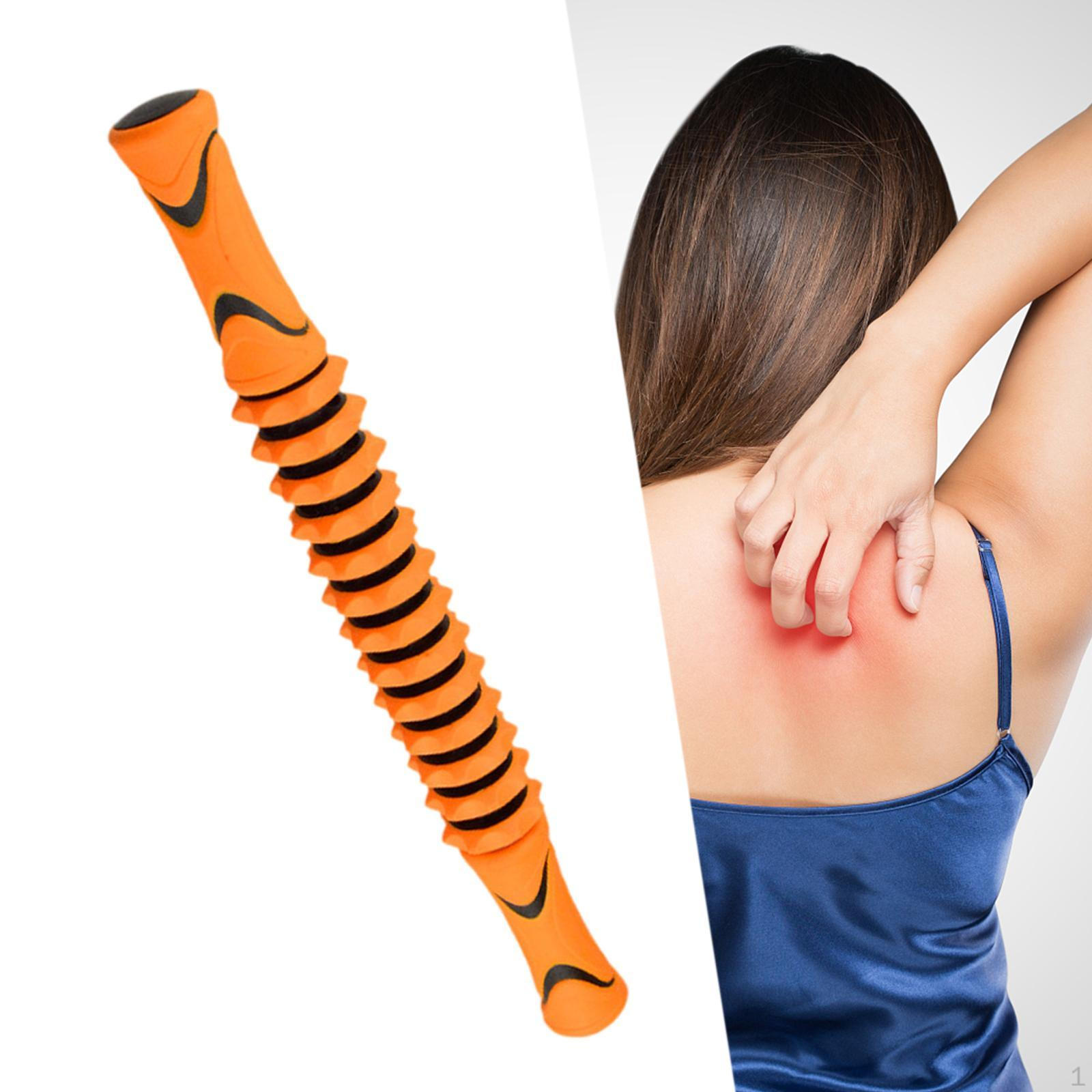 

Ручной массажер для дома, спортзала, голени, подколенного сухожилия, офисного массажного стержня для йоги оранжевый