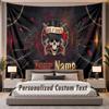 Custom Name Text Tapestry Guns N’ Roses Personalized Polyester Wall Tapestry For Bedroom And Room