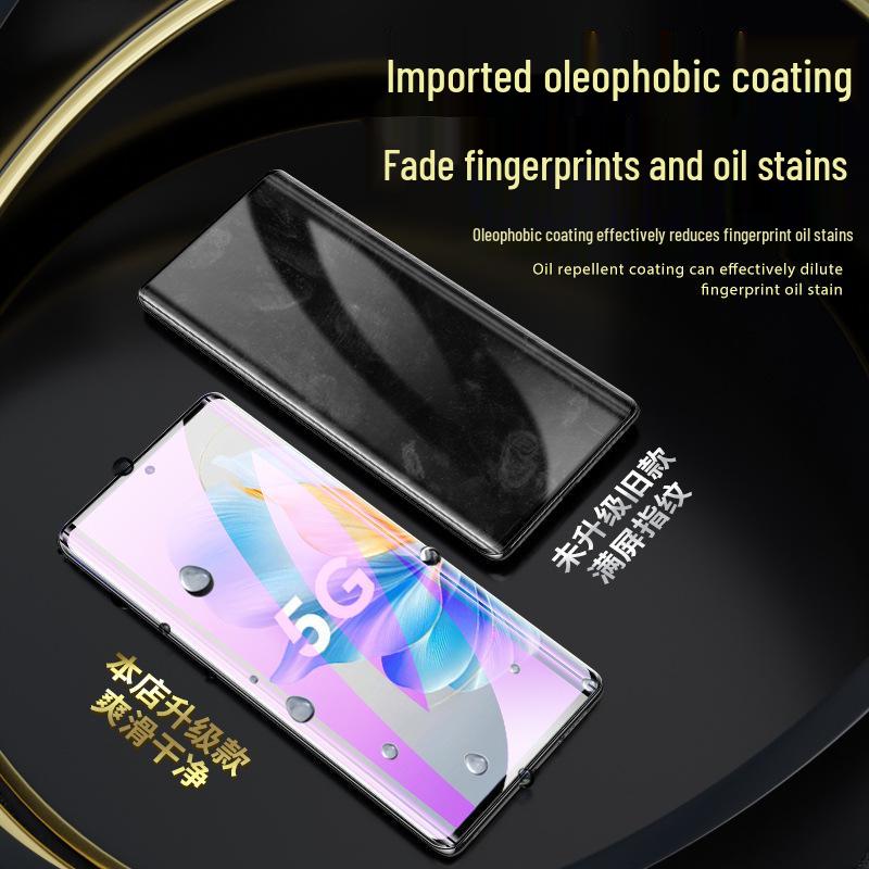 Honor 100 Pro Anti-Blue Light Full Screen Tempered Glass Film - 5G Curved HD Anti-Fall Protection