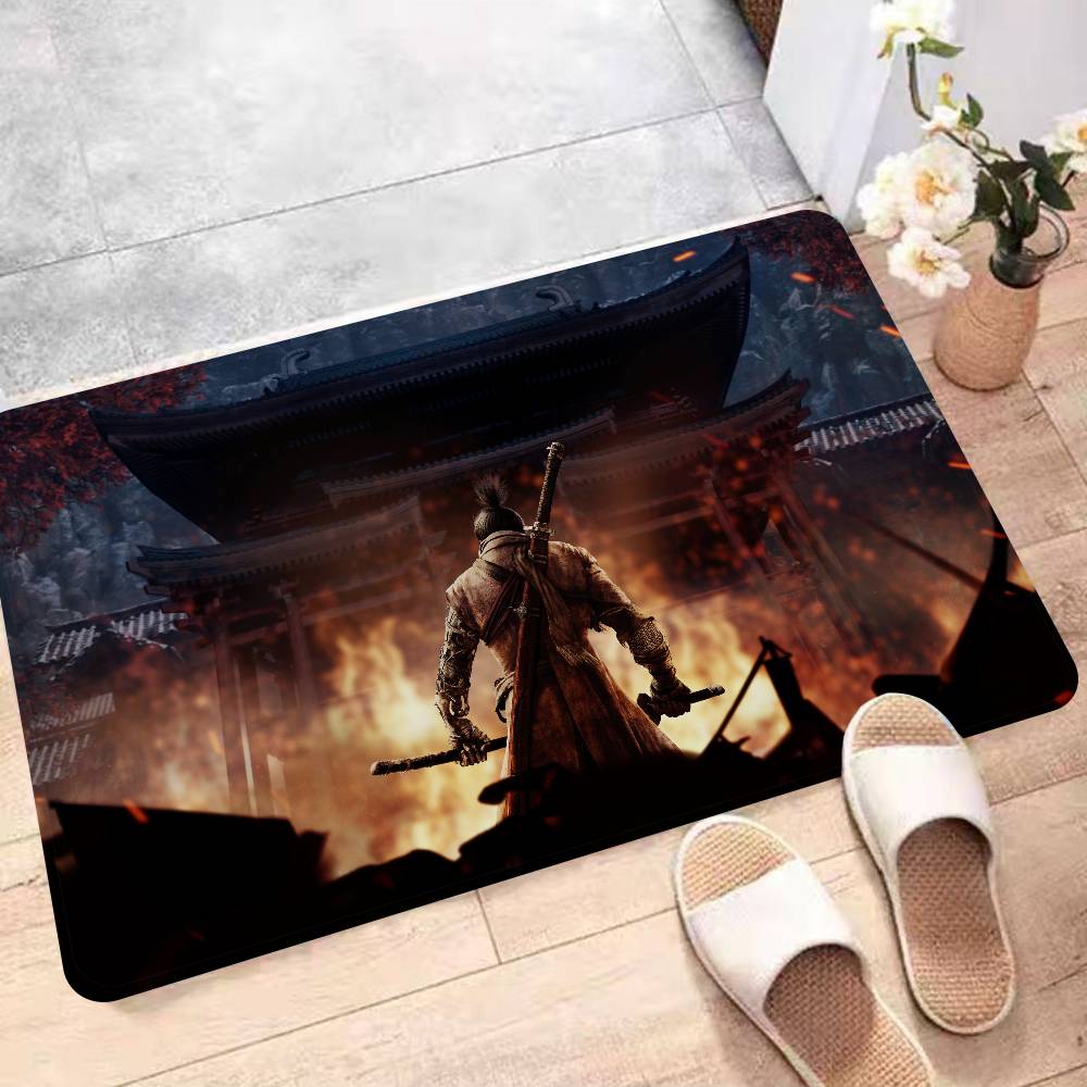 Sekiro Game Shadows Die Twice Bath Mat Kids Room Bedroom Decoration Balcony Anti-Slip Doormat Living Room Alfombra