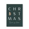 Vintage Christmas Metal Wall Decoration, Holiday Sticker Sign