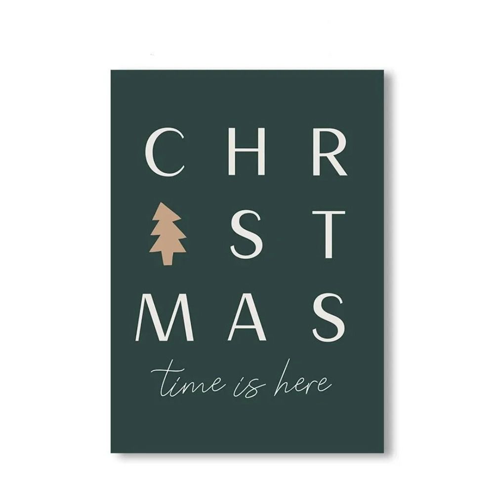 Vintage Christmas Metal Wall Decoration, Holiday Sticker Sign