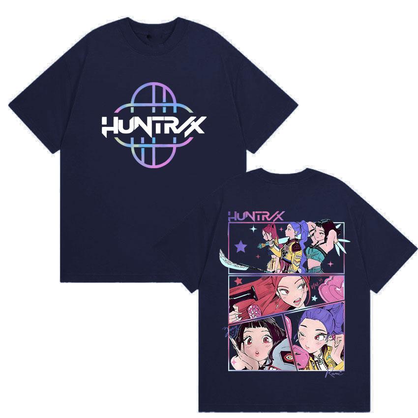 2025 Summer Kpop Demon Hunters Movie Graphic 100 Cotton Printed Tshirts Men Women Vintage Aesthetic ONeck Streetwear Y2k