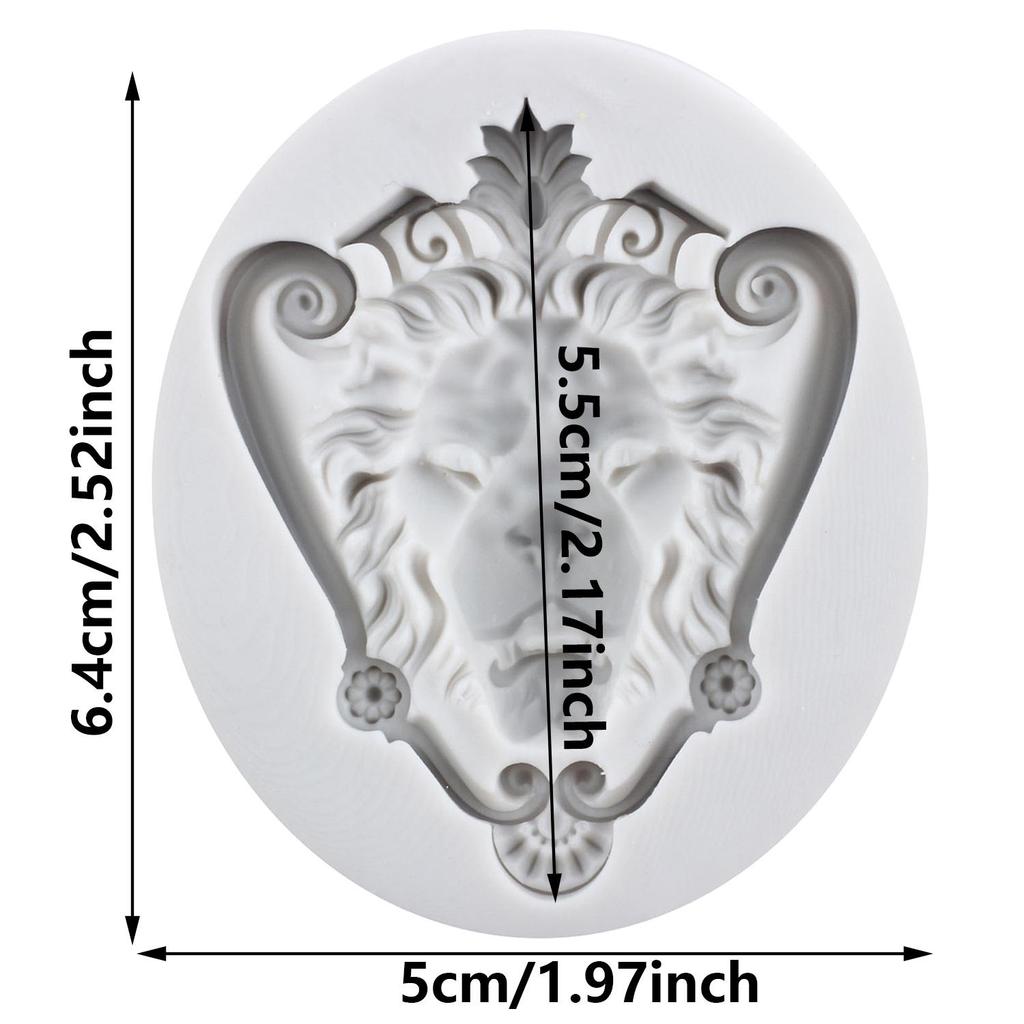 Lion Silicone Mold Lion Head Fondant Molds Cake Decorating Tools Theme Cake Dessert Decorated Chocolate Candy Mold