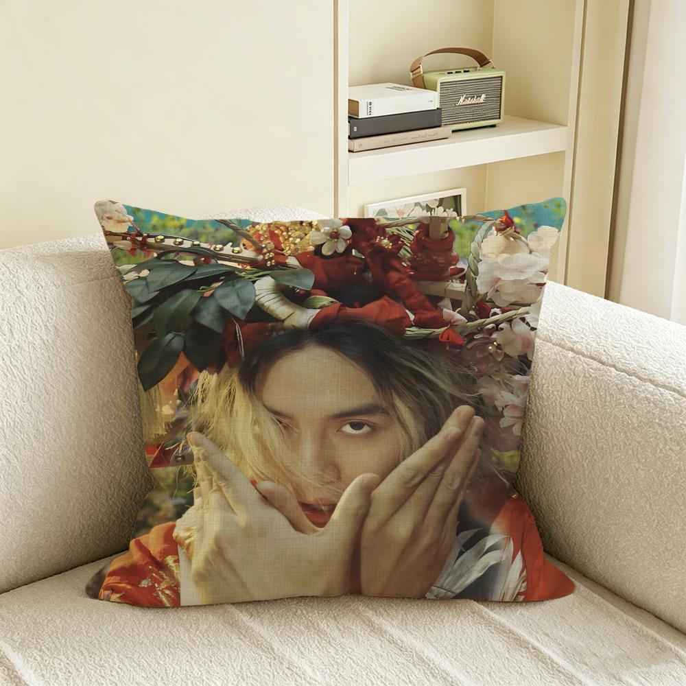 Singer FFujii Kaze Cushion Cover Natural Linen Pillowcase Set AllinOne Decor for Sofa Bedroom Chair