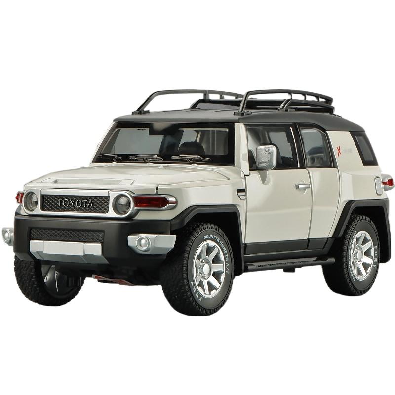 1/24 TOYOTA FJ Cruiser Alloy Car Model Diecast & Toy Metal Off-road Vehicles Car Model Simulation Sound and Light Childrens Gift