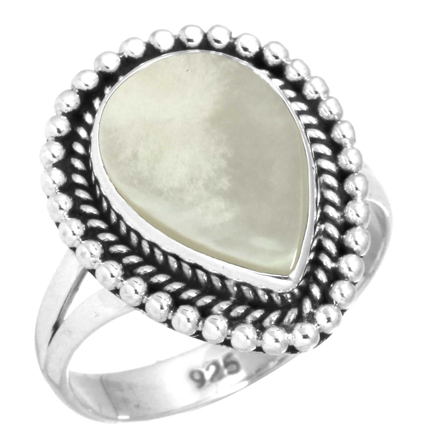 

Кольцо из стерлингового серебра 925 пробы Женское Драгоценный камень Ручная работа Ювелирное изделие Подарок на день рождения Синий Зеленый Фиолетовый Медный Бирюза Жемчуг Лазурит Перламутр Заявление 8.5 мать жемчужного