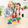 Wooden Blocks Stacked Shape Matching Game Logical Thinking Training Themed Games Creative Puzzle Day/Night Kids Toys H2A4