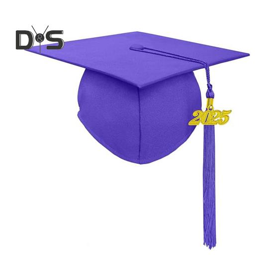Graduation Cap with 2025 Tassel Class of 2025 Unisex Adult Matte Graduation Cap for High School Bachelor