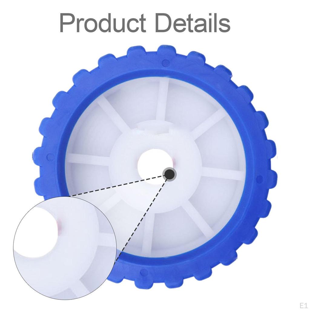 12,2 cm Bootsanhänger EVA gerippte Rollenbaugruppe Einfach zu installieren Zubehör zum Laden Stoß